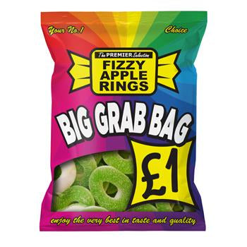 FIZZY APPLE RINGS (120g) X 12
