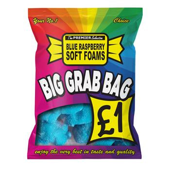 BLUE RASPBERRY SOFT FOAMS (120g) X 12