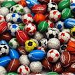 BALLS SPORTS (CHOCOLATE) (V) (ASSORTED SPORTS DESIGN)
