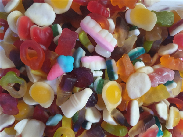 ASSORTED MIXTURE of GUMMY & JELLY SWEETS