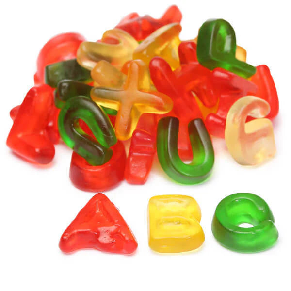 ALPHABET GUMMY LETTERS & NUMBERS (VEGAN)
